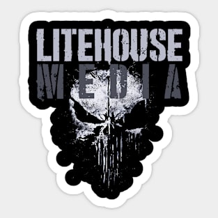 Litehouse Skull Sticker